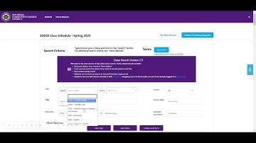 How to find a class on SDCCDCE website spr25