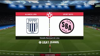 Alianza Lima vs Sport Boys ● Liga 1 Te Apuesto 2024 ● PES 2021