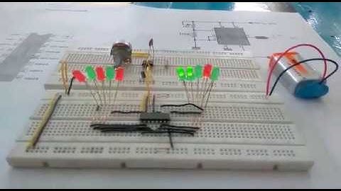 Rangkaian Running LED dengan IC 4017 & NE555