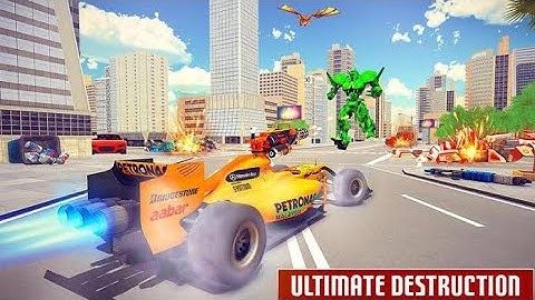 Formula Car Robot Transform- Flying Dragon Robot| Android/IOS Gameplay