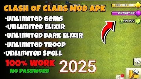 NEW Clash of Clans MOD APK 2025 Unlimited Gold, Elixir & Gems | COC Hack Download (100% Working)