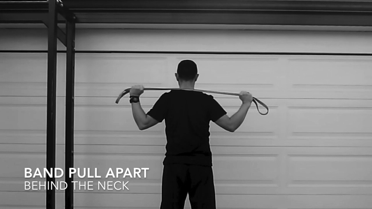 Band Pull Apart Behind the Neck YouTube