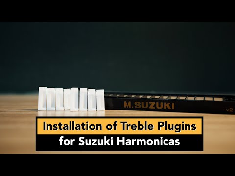 Installation of the Treble Plugins for Suzuki Chromatic Harmonicas