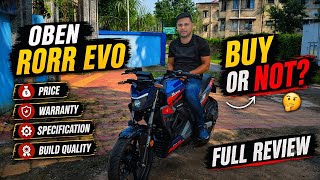 Oben Rorr EVO Review | ₹1.25 Lakh Mein 3.4kWh LFP Battery, 180KM Range & 9kW Motor!