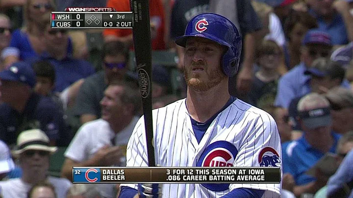 WSH@CHC: Beeler records his first career hit