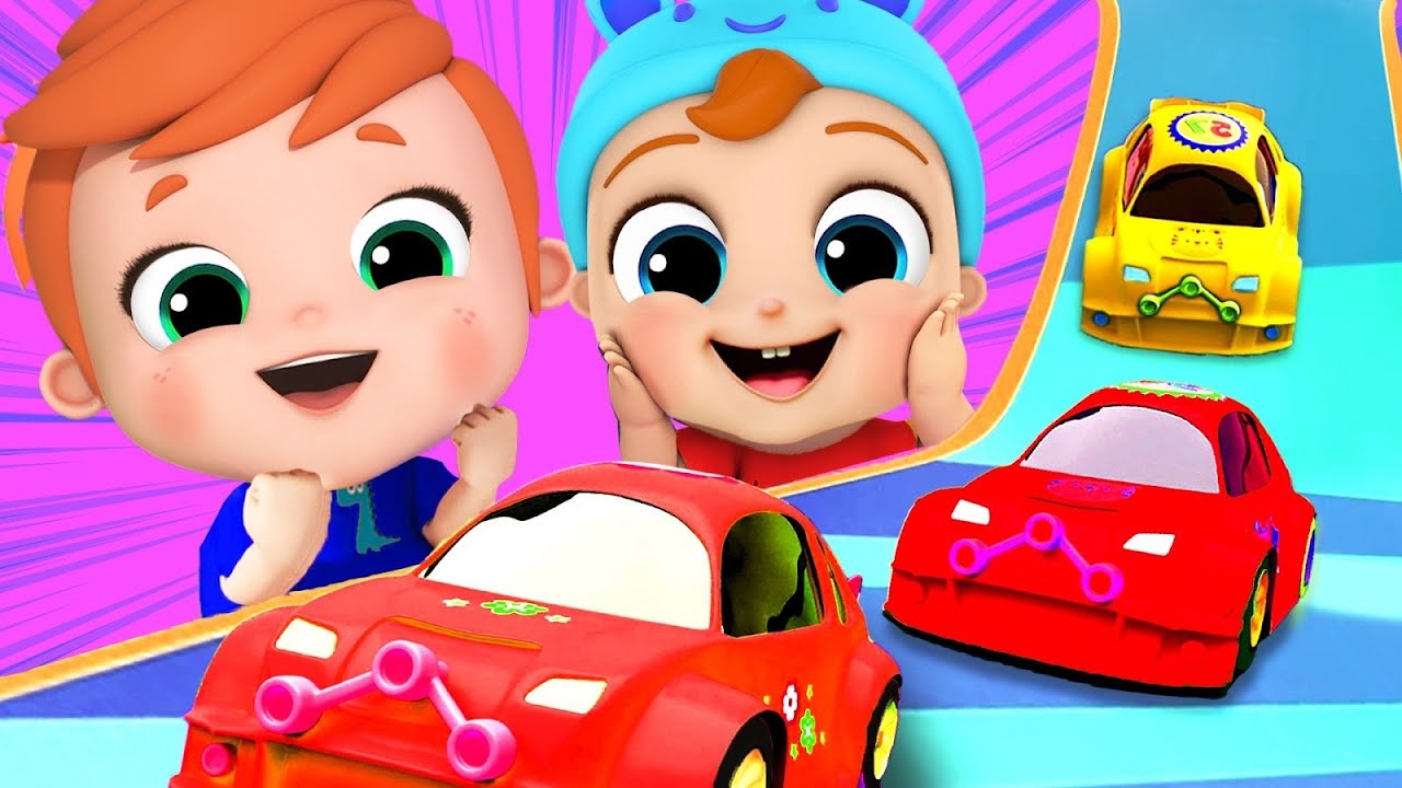 Baby Racing Car Toy Car Race Song | Kids Cartoons and Nursery Rhymes - YouTube Music
