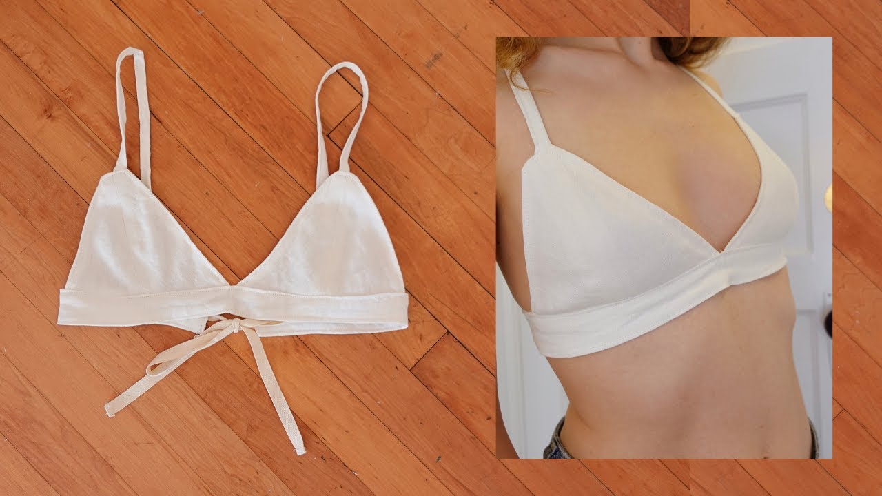 How to make a linen bra (no elastic or hooks) 