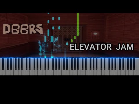 ELEVATOR JAM Roblox TUTORIAL DE PIANO   #roblox  #doorsroblox  #tutorial  #piano  #synthesia