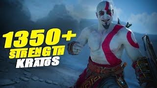 Weakest 😨 1350+ Strength Kratos | God Of War Ragnarok