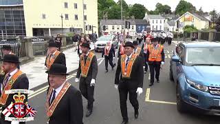 Lisnaskea Silver Band (Full Clip) @ Co Fermanagh Grand Orange Lodge Murdered Brethren Parade 2024