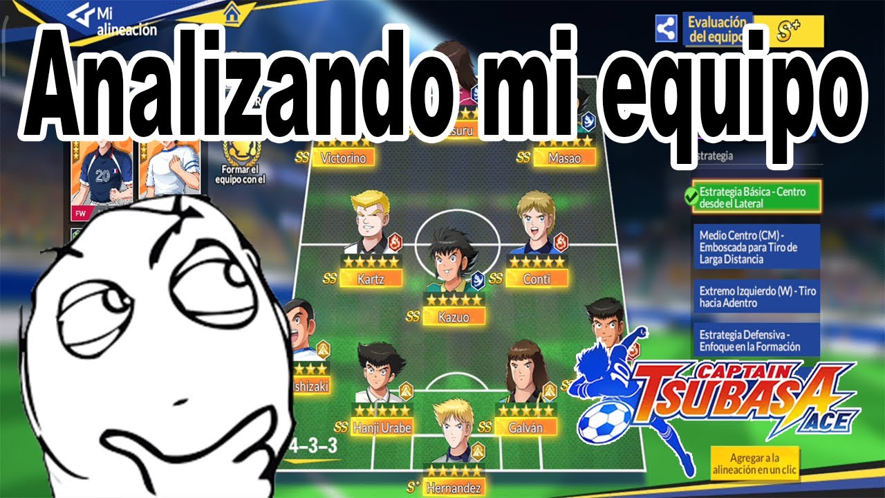 Captain Tsubasa Ace - MI EQUIPO PERSONAL, vamos a analizarlo - YouTube