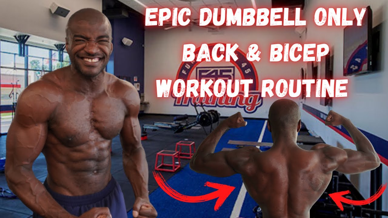 Epic Dumbbell Only Back And Bicep Workout Routine YouTube