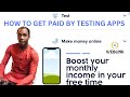 How to get paid for testing apps