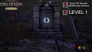 How To Get The BEST OP Weapon and Armour At Level 1 In TES Oblivion Remastered #oblivion #howto #op