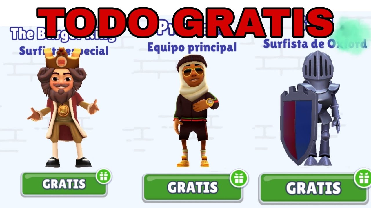 COMO DESBLOQUEAR TODAS AS SKINS DE SUBWAY SURFS DE GRAÇA (MOBILE E