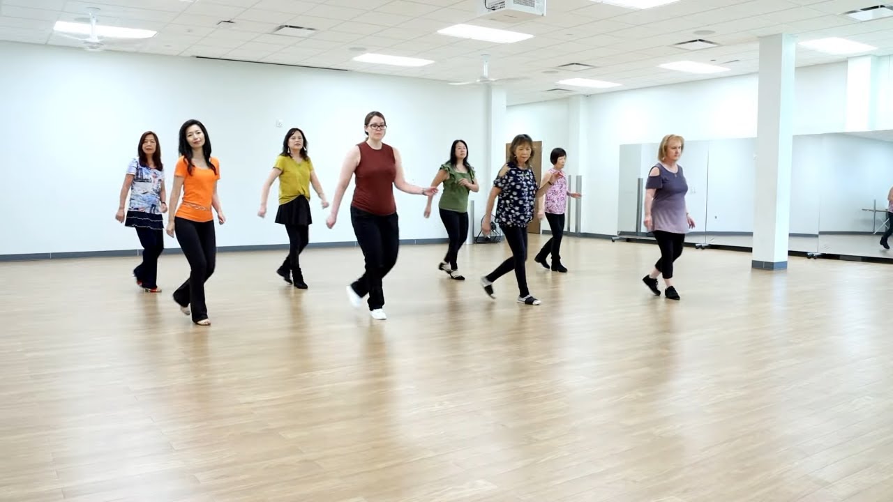 Dancing Through The Rain Ab Line Dance Dance And Teach In English And 中文 Youtube