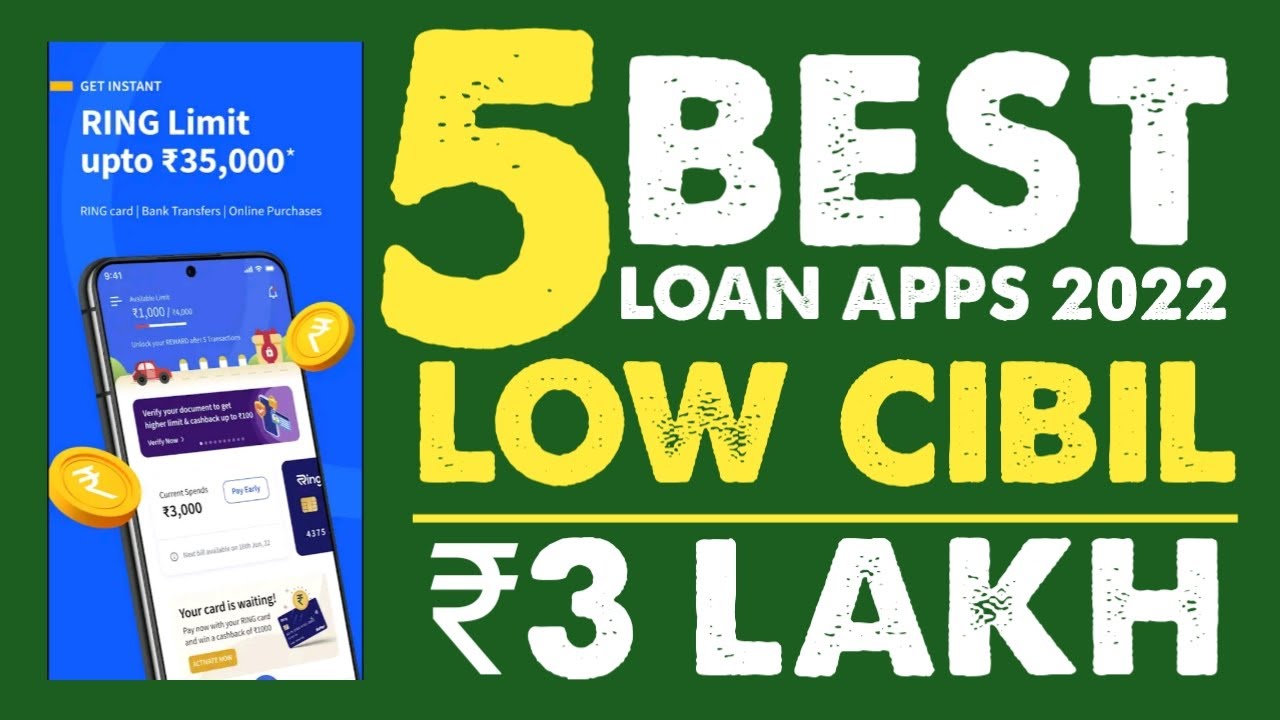 Top 5 loan app for low cibil score Loan Upto ₹2Lakh Best Top 5