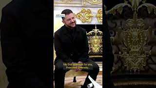 Reporter tells Zelensky he looks fabulous in suit