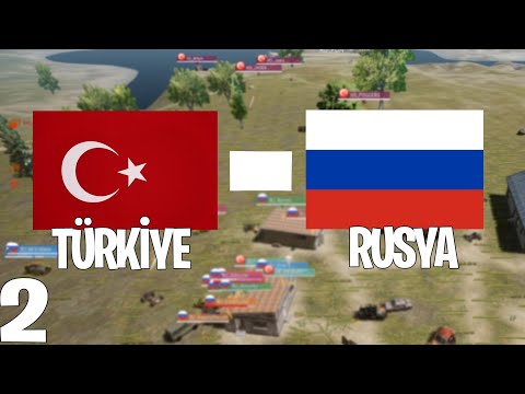 TÜRKLERDEN MUHTEŞEM HİLAL TAKTİĞİ TÜRKİYE VS RUSYA 32 VS 32 PUBG  MAÇI PUBG Lite (2.Maç)