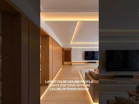 Latest False Ceiling Interior Design | Profile Light Cove Light POP Ceiling | Drywall Downlight