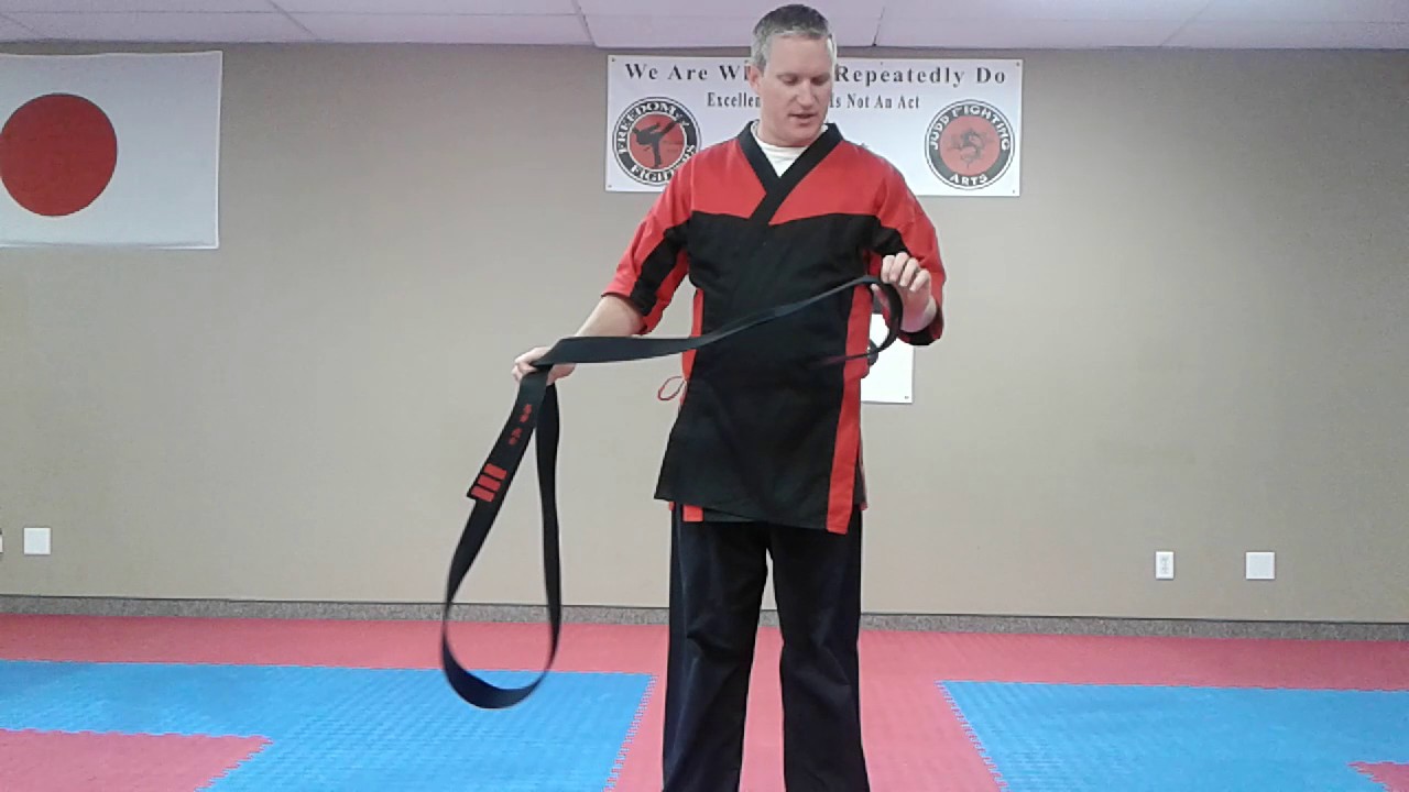 How to tie a karate belt YouTube