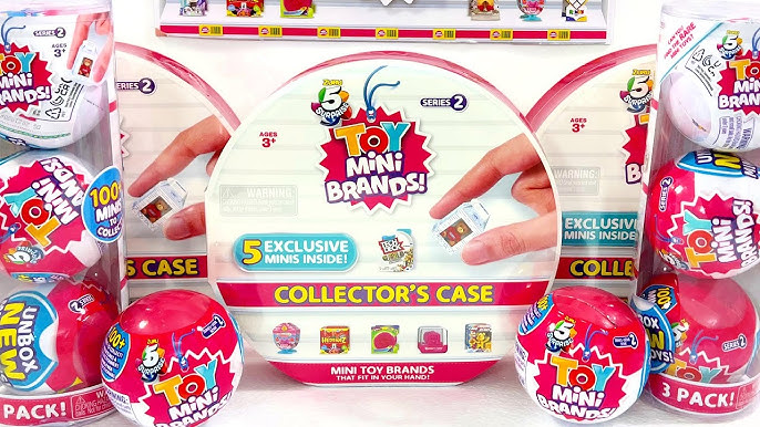 Mini Toys Toy Mini Brands Series 2 Set - Mini Brands Toy Collectors Case  Bundle with Stickers and More (Toy Mini Brands Bulk)