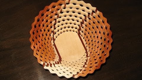 Woodworking - make a Scroll Saw Bowl ( Basket )