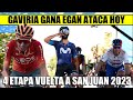 RESUMEN 4 ETAPA VUELTA A SAN JUAN 2023 GAVIRIA GANA ETAPA y LIDERATO EGAN Bernal BRUTAL ATAQUE