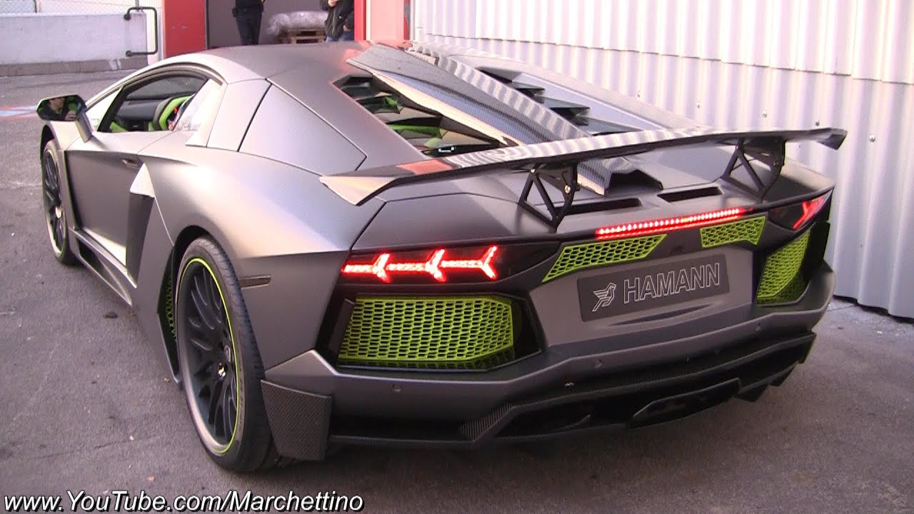 Hamann Lamborghini Aventador - Thunderous Start Up and Moving - YouTube