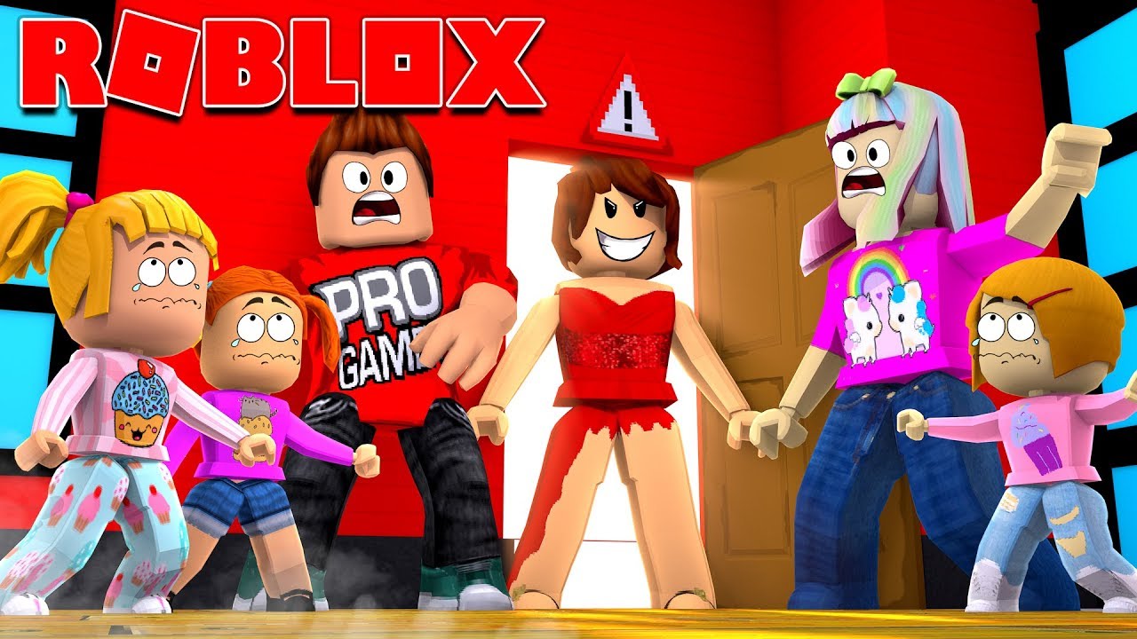 Roblox Family Survive The Red Dress Girl Youtube