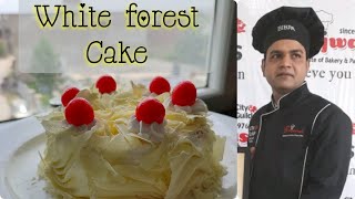 HOW TO MAKE WHITE FOREST CAKE | EASY & HOMEMADE CAKE FOR BIGGNERS | CAKE