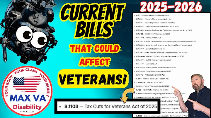 Current Bills Affecting Veterans Benefits (TAXES), Health Care, Services, 2025-2026 #vet #veteran