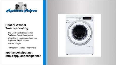 Hitachi Washer Troubleshooting