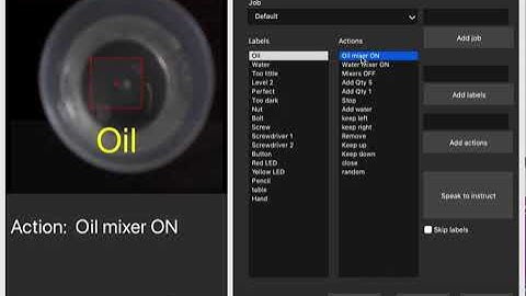 Oil water operation control with VLC