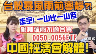 【自由女神邱沁宜】美股大逃殺！台積電ADR崩！週一開盤剉咧等？此時0050、0056不能買！中國經濟會解體！feat.鄭廳宜