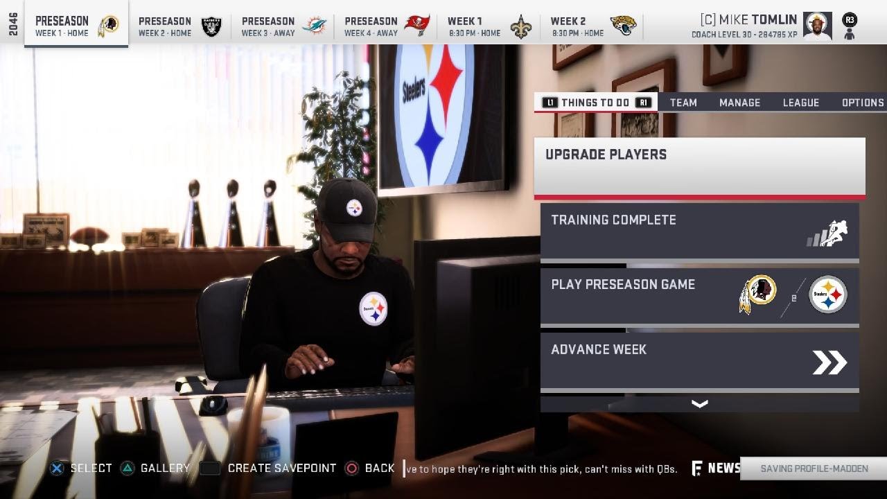 Madden 19 fantasy franchise playthrough Year 28 Draft