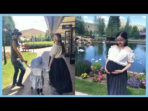 王力宏一家牽手出游，李靚蕾即將臨盆肚大如籮下巴搶鏡