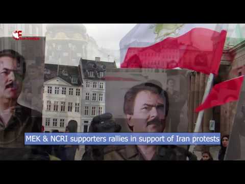 MEK & NCRI supporters rallies in support of Iran protests