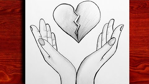 How to Draw relationship break up in a Broken heart || Pencil Sketch Drawing