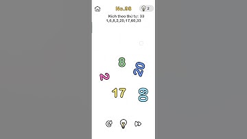 Brain out-Level 98: Kích theo thứ tự :33  1,6,8,2,20,17,60,33 #brainout #brainoutsolution #game