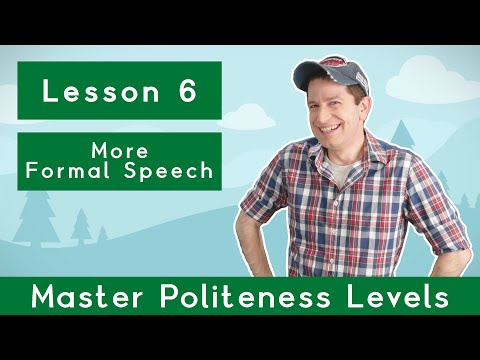 Master Politeness Levels with Billy Go | #6: More Formal Speech