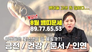 [보월당]  ⛔계묘년 8월달운세⛔  뱀띠운세 #계묘년운세 #8월달 #뱀띠운세