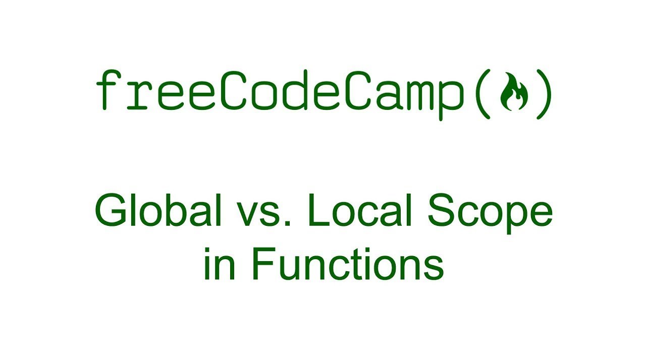 Global vs local scope in functions youtube