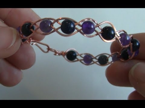 How to Create a Wire-Wrapped Bracelet with Beads