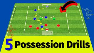 🎯 5 Amazing Drills To Help Your Team Keep The Ball / Soccer Possession Training Drills