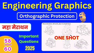 Engineering Graphics Orthographic Projection ONE SHOT 2025 | Engineering Graphics Important Question