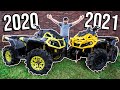 2020 VS 2021 Can-Am OUTLANDER BEAT DOWN! Racing, MUD & Wheelies!