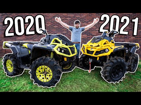 2020 VS 2021 Can-Am OUTLANDER BEAT DOWN! Racing, MUD & Wheelies!