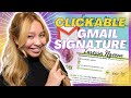 How to Create a Branded Gmail Signature with Clickable Links | Canva Tutorial