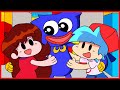 Boyfriend Vs Huggy Vs Sonix.exe Vs Fnaf - Poppy Playtime & Friday Night Funkin Animation